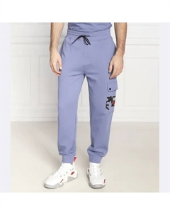 Спортивные брюки добкат стандартного кроя, фиолетовый Hugo