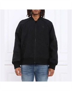 Куртка-Бомбер оверсайз с открытой молнией, черный Calvin klein