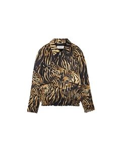 Куртка мужская с принтом, черный / коричневый Saint laurent