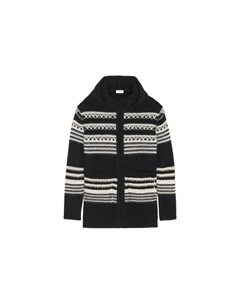 Свитер мужской, черный / белый Saint laurent