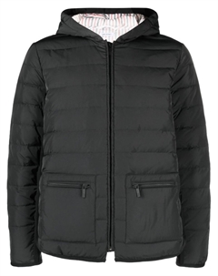 Пуховик с капюшоном, серый Thom browne