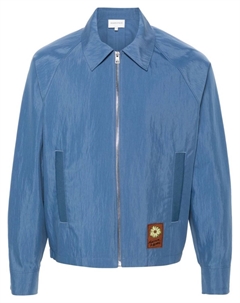 Бомбер с нашивкой Floating Flower, синий Maison kitsuné