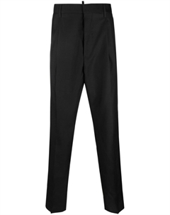 Брюки Cigarette строгого кроя, черный Dsquared2