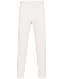 Зауженные брюки-чиносы из хлопка, бежевый Incotex