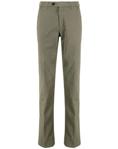 Прямые брюки чинос средней посадки, зеленый Canali