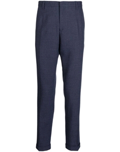 Узкие шерстяные брюки, синий Paul smith