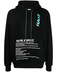 Худи с принтом, черный Haider ackermann