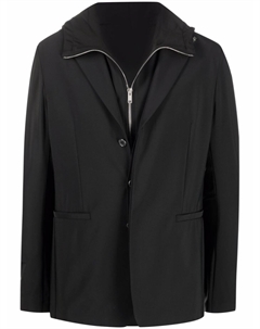 Многослойный однобортный пиджак, черный Givenchy
