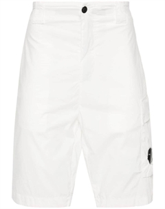 Шорты-бермуды с декором Lens, белый C.p. company