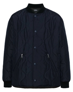 Стеганый бомбер Florent APC, синий A.p.c.