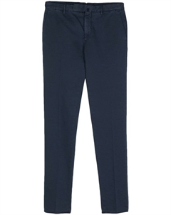 Зауженные твиловые брюки, синий Incotex