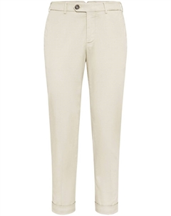 Зауженные брюки чинос, бежевый Brunello cucinelli