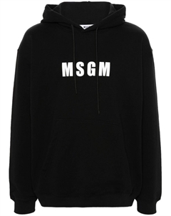 Худи с логотипом, черный Msgm