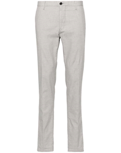 Зауженные брюки средней посадки, серый Incotex