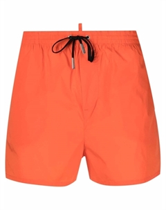 Плавки-шорты с кулиской и принтом Icon, оранжевый Dsquared2