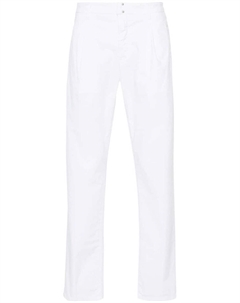 Зауженные брюки средней посадки, белый Incotex