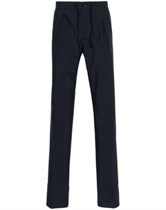 Зауженные поплиновые брюки, синий Incotex