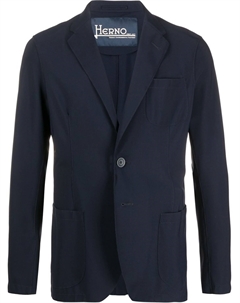 Однобортный пиджак, синий Herno