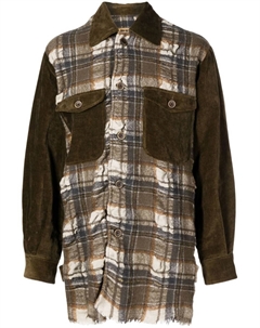 Клетчатая куртка Juan со вставками, зеленый Uma wang