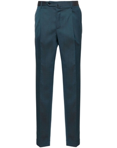 Строгие брюки Super 120s с заниженной талией, синий Incotex