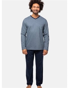 Пижамы из органического хлопка, синий Ammann