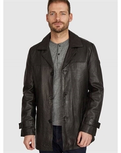 Кожаное полупальто бупаоло, черный Bugatti