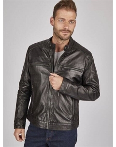 Кожаная куртка буамадео, черный Bugatti