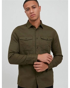 Рубашка с длинным рукавом, зеленый Solid