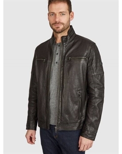 Кожаная куртка bugiorgio, черный Bugatti