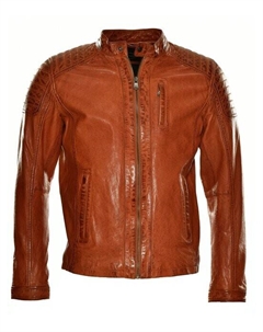 Кожаный пиджак, красный Jcc