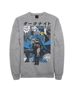 Мужской свитшот с вставками из комиксов DC Comics Batman Kanji Comics Licensed character