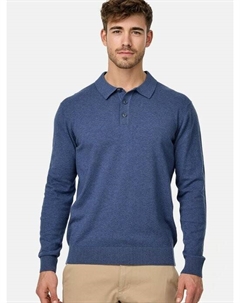 Вязаный свитер в чипсах, синий Indicode