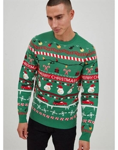 Клетчатый вязаный свитер, зеленый 11 project