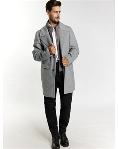 Переходное пальто из смесовой шерсти., серый Dreimaster