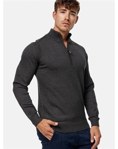 Вязаный свитер пуанто, серый Indicode