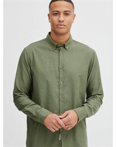 Рубашка с длинным рукавом, зеленый Solid