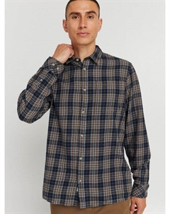 Рубашка с длинным рукавом, коричневый Solid