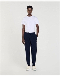 Узкие мужские джоггеры с эластичной резинкой на талии, темно-синий Sandro