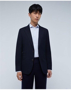 Мужской пиджак из 100% шерсти, темно-синий Scalpers