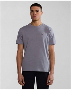 Salis SS Sum Мужская однотонная футболка с короткими рукавами, темно-серый Napapijri