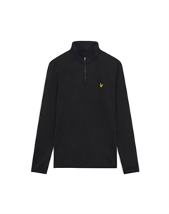 Куртка Tech Half Zip Fleece, черный Lyle & scott