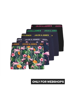 Боксеры Pink Flamingo 5 шт, разноцветный Jack & jones