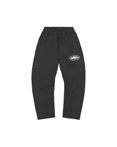 Брюки Island Puff Print Open Hem Pant, черный Corteiz