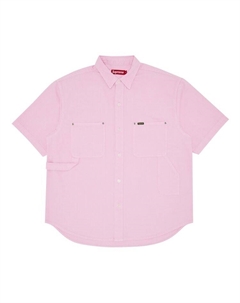 Рубашка Loose Fit Short-Sleeve Denim Painter Shirt, розовый Supreme