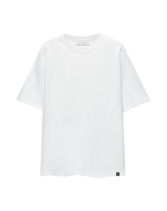Футболка, белый Pull & bear