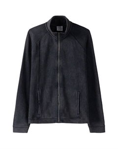 Худи на молнии, антрацит Bershka