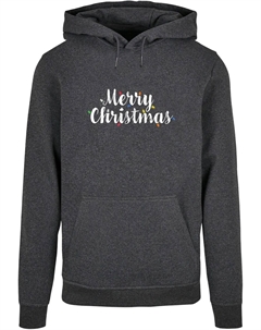 Толстовка MERRY CHRISTMAS LIGHTS, темно-серый Merchcode