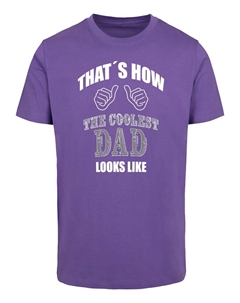 Футболка COOLEST DAD, фиолетовый Merchcode