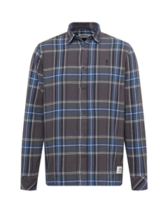 Рубашка на пуговицах стандартного кроя DANAR, темно-серый Solid