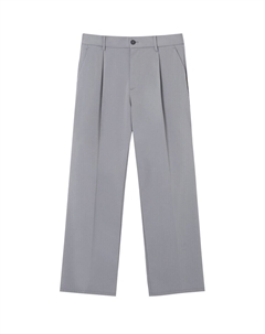 Плиссированные брюки, серый Pull & bear